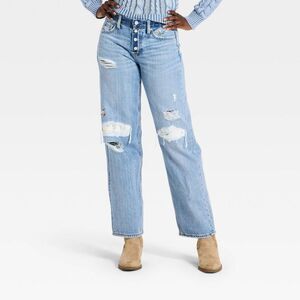 Open Box - Universal Thread - Women's Western Low-Rise Baggy Crafted  Light Wash